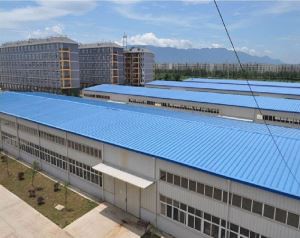 Entrepôt à ossature métallique